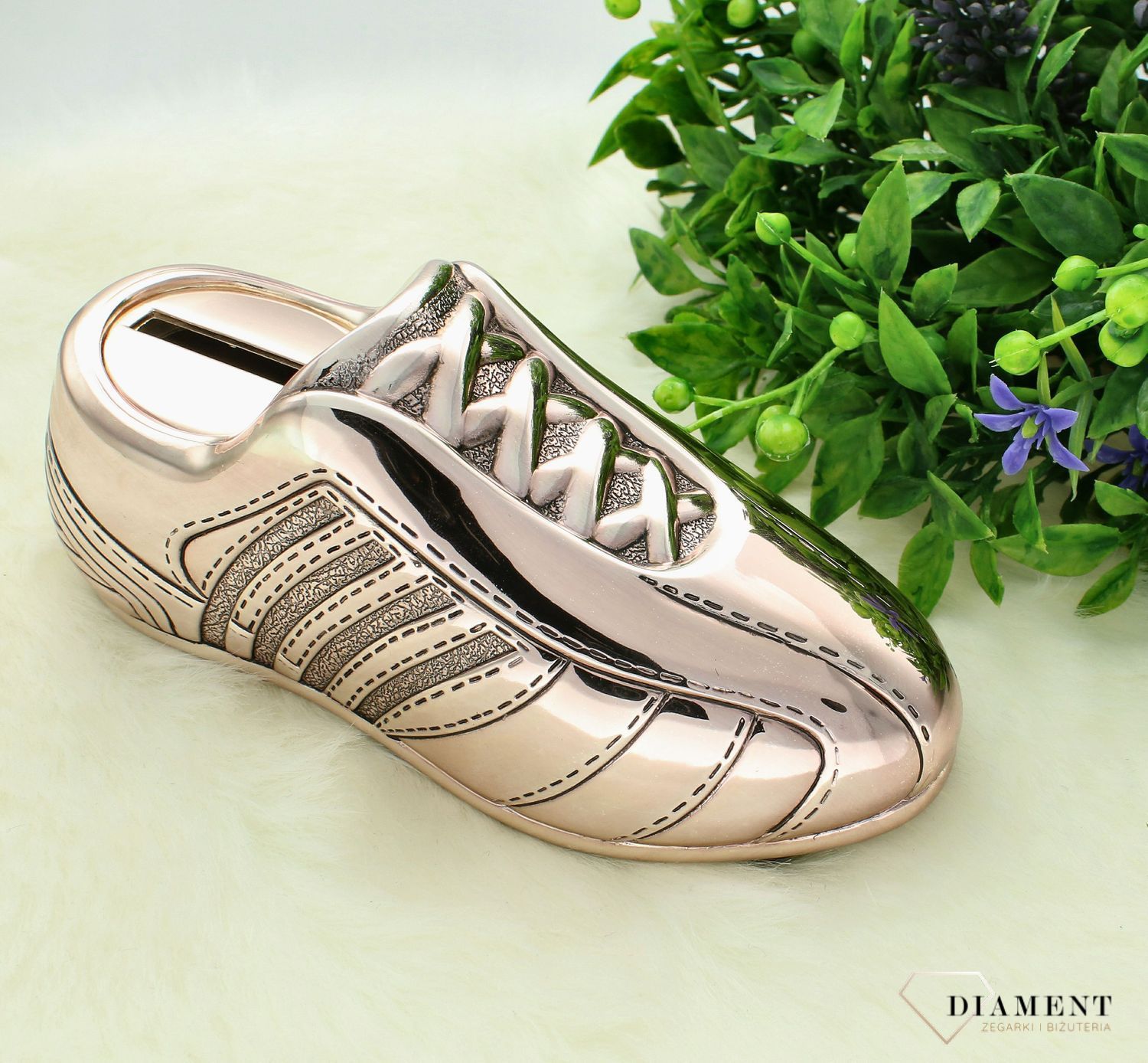 Skarbonka pokryta srebrem w odcieniu rose gold dla chłopca 'Piłka nożna dla dziecka' ZV6256261 (1).jpg